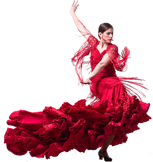 Tubes femmes debout danseuse de flamenco !